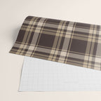 Classic Neutral Plaid Pattern Wrapping Paper Gallery Image 2