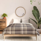 Classic Neutral Plaid Pattern Comforter Gallery Image 3