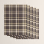 Classic Neutral Plaid Pattern Wrapping Paper Gallery Image 3
