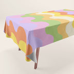 Pastel waves Tablecloth Gallery Image 1