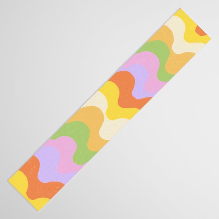 Pastel waves Table Runner Gallery Image 3