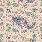  Jurassic Days, Jurassic Nights: Stegosaurus | Dinosaur Tropical Art Coffee Mug Gallery Image 2