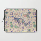  Jurassic Days, Jurassic Nights: Stegosaurus | Dinosaur Tropical Art Laptop Sleeve Gallery Image 1