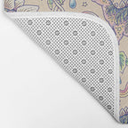  Jurassic Days, Jurassic Nights: Stegosaurus | Dinosaur Tropical Art Bath Mat Gallery Image 2