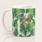 Frogs And Wild Strawberries On Pale Green Coffee Mug Gallery Image 3