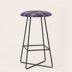 Tartan and Floral Texture Pattern Stool Gallery Image 1
