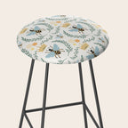 Queen Bee with Gold Crown and Laurel Frame Stool Gallery Image 2