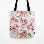 Pastel pink tropical bloom A Tote Bag Gallery Image 1
