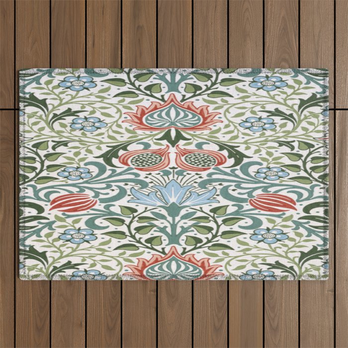 William Morris - floral Outdoor Rug Gallery Image 1