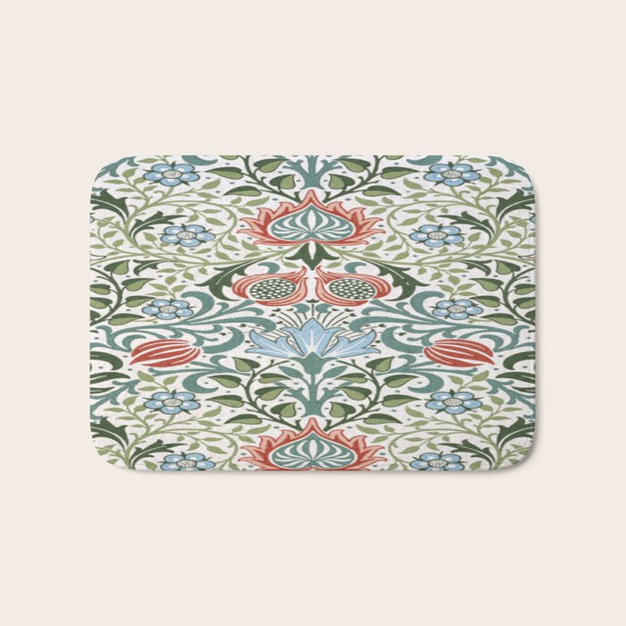 William Morris - floral Bath Mat Gallery Image 1