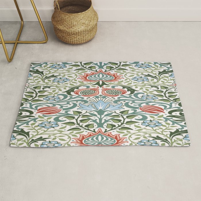 William Morris - floral Rug Gallery Image 1