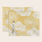 Poppy bloom - yellow Placemat Gallery Image 1