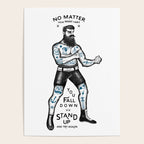 STAND UP AND TRY AGAIN (White) Poster Gallery Image 4