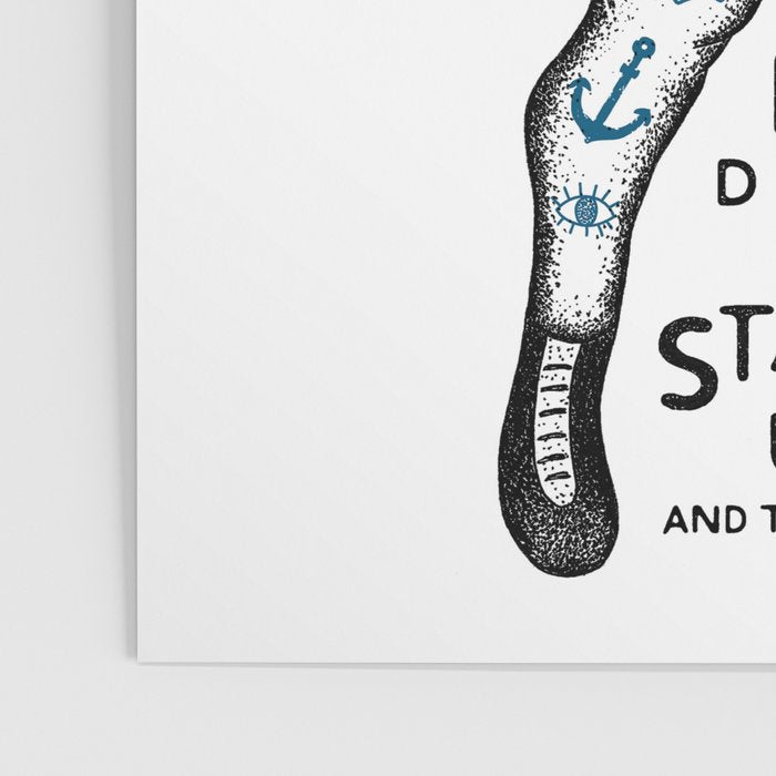 STAND UP AND TRY AGAIN (White) Poster Gallery Image 3