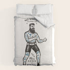 STAND UP AND TRY AGAIN (White) Duvet Cover Gallery Image 6