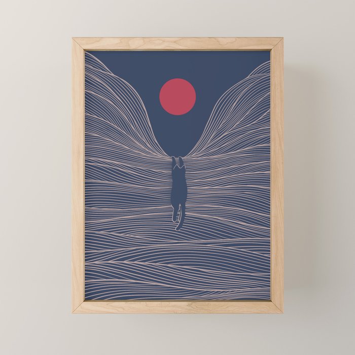 Cat Landscape 189 Mini Art Print Gallery Image 1