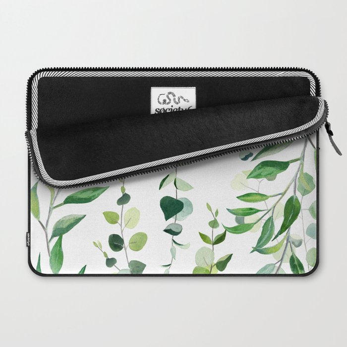 Nature Green Eucalyptus Leaves  Laptop Sleeve Gallery Image 2