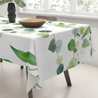 Nature Green Eucalyptus Leaves  Tablecloth Gallery Image 3