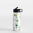 Nature Green Eucalyptus Leaves  Water Bottle Gallery Image 1