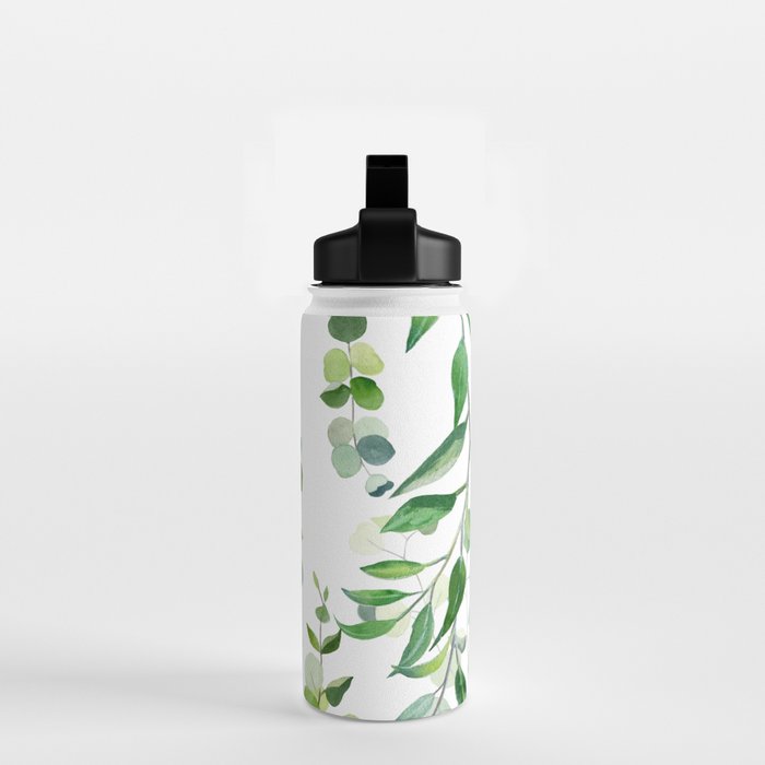 Nature Green Eucalyptus Leaves  Water Bottle Gallery Image 2
