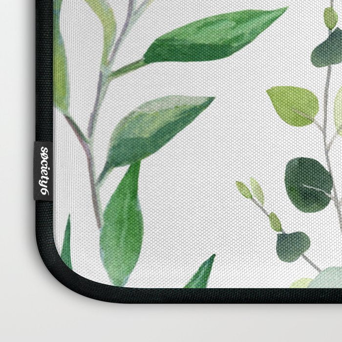 Nature Green Eucalyptus Leaves  Laptop Sleeve Gallery Image 3