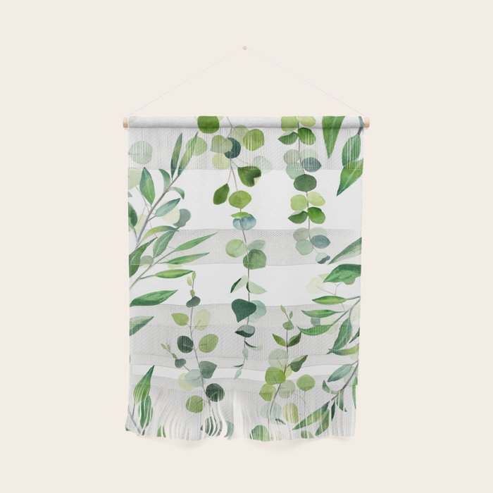Nature Green Eucalyptus Leaves  Wall Hanging Gallery Image 1