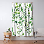 Nature Green Eucalyptus Leaves  Window Curtain Gallery Image 5