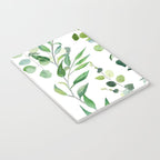 Nature Green Eucalyptus Leaves  Notebook Gallery Image 3