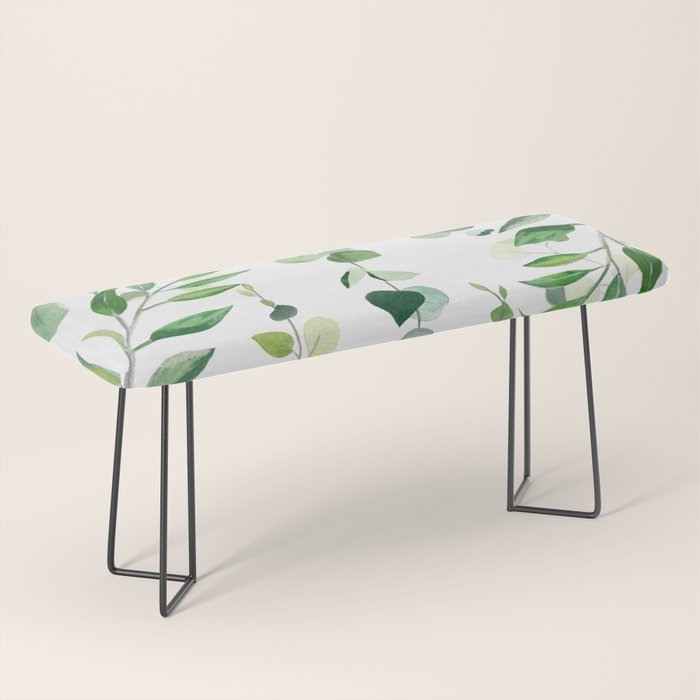 Nature Green Eucalyptus Leaves  Bench Gallery Image 1