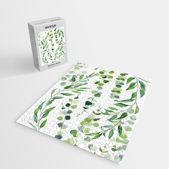 Nature Green Eucalyptus Leaves  Jigsaw Puzzle Gallery Image 2