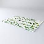 Nature Green Eucalyptus Leaves  Rug Gallery Image 3