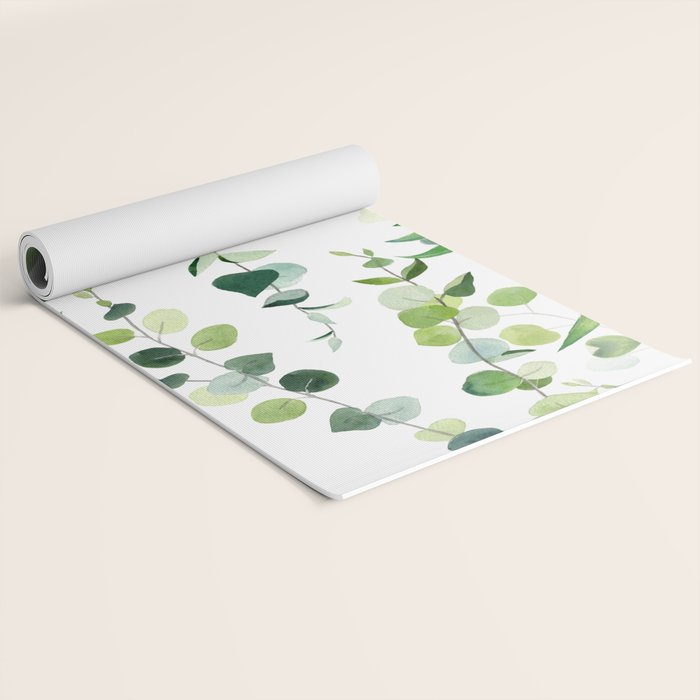 Nature Green Eucalyptus Leaves  Yoga Mat Gallery Image 2