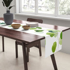 Nature Green Eucalyptus Leaves  Table Runner Gallery Image 2
