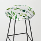 Nature Green Eucalyptus Leaves  Stool Gallery Image 2