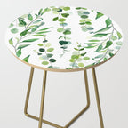 Nature Green Eucalyptus Leaves  Side Table Gallery Image 2