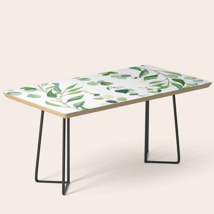 Nature Green Eucalyptus Leaves  Coffee Table Gallery Image 1