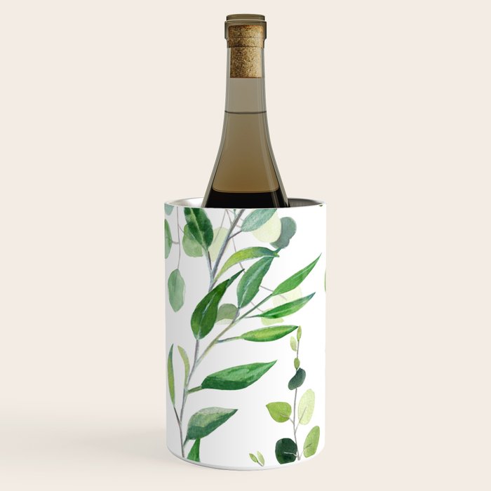 Nature Green Eucalyptus Leaves  Wine Chiller Gallery Image 2