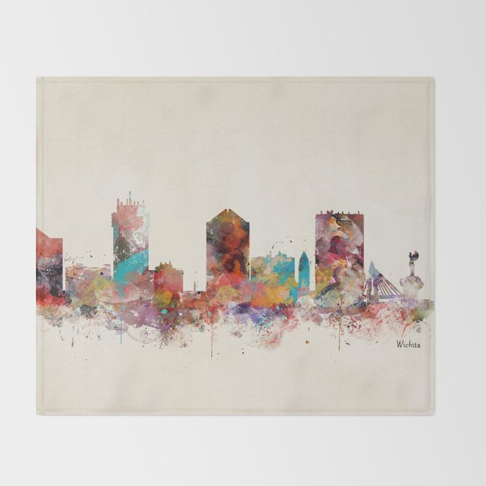 wichita kansas  Throw Blanket Gallery Image 2