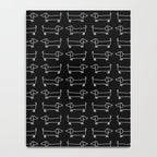 White dachshunds in black background Notebook Gallery Image 4