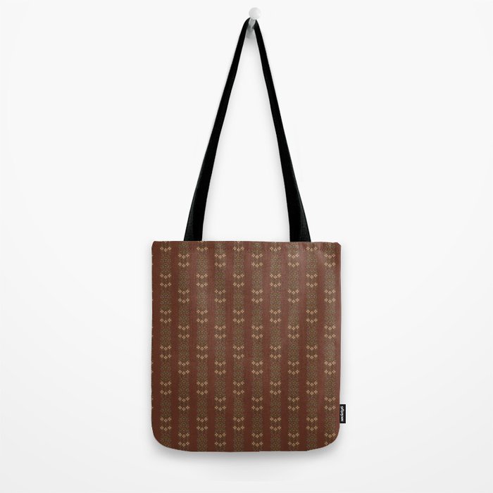 Cross Stitch Floral Stripe Tote Bag Gallery Image 2