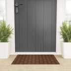 Cross Stitch Floral Stripe Welcome Mat Gallery Image 3