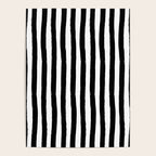 Black and White Cabana Stripes Palm Beach Preppy Poster Gallery Image 4