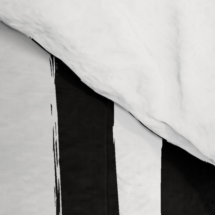 Black and White Cabana Stripes Palm Beach Preppy Comforter Gallery Image 4