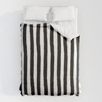 Black and White Cabana Stripes Palm Beach Preppy Comforter Gallery Image 6