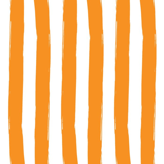 Orange and White Cabana Stripes Palm Beach Preppy Coffee Mug Gallery Image 2