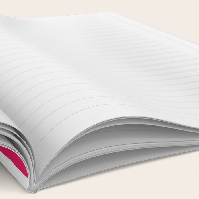 Red and White Cabana Stripes Palm Beach Preppy Notebook Gallery Image 2