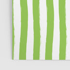 Green and White Cabana Stripes Palm Beach Preppy Poster Gallery Image 3