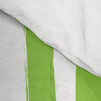 Green and White Cabana Stripes Palm Beach Preppy Comforter Gallery Image 4