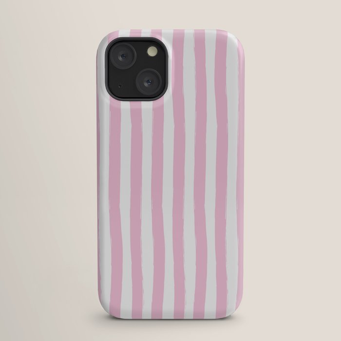 Pink and White Cabana Stripes Palm Beach Preppy iPhone Case Gallery Image 17