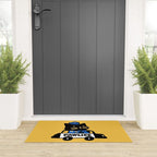 Here comes the cat pawlice Welcome Mat Gallery Image 3